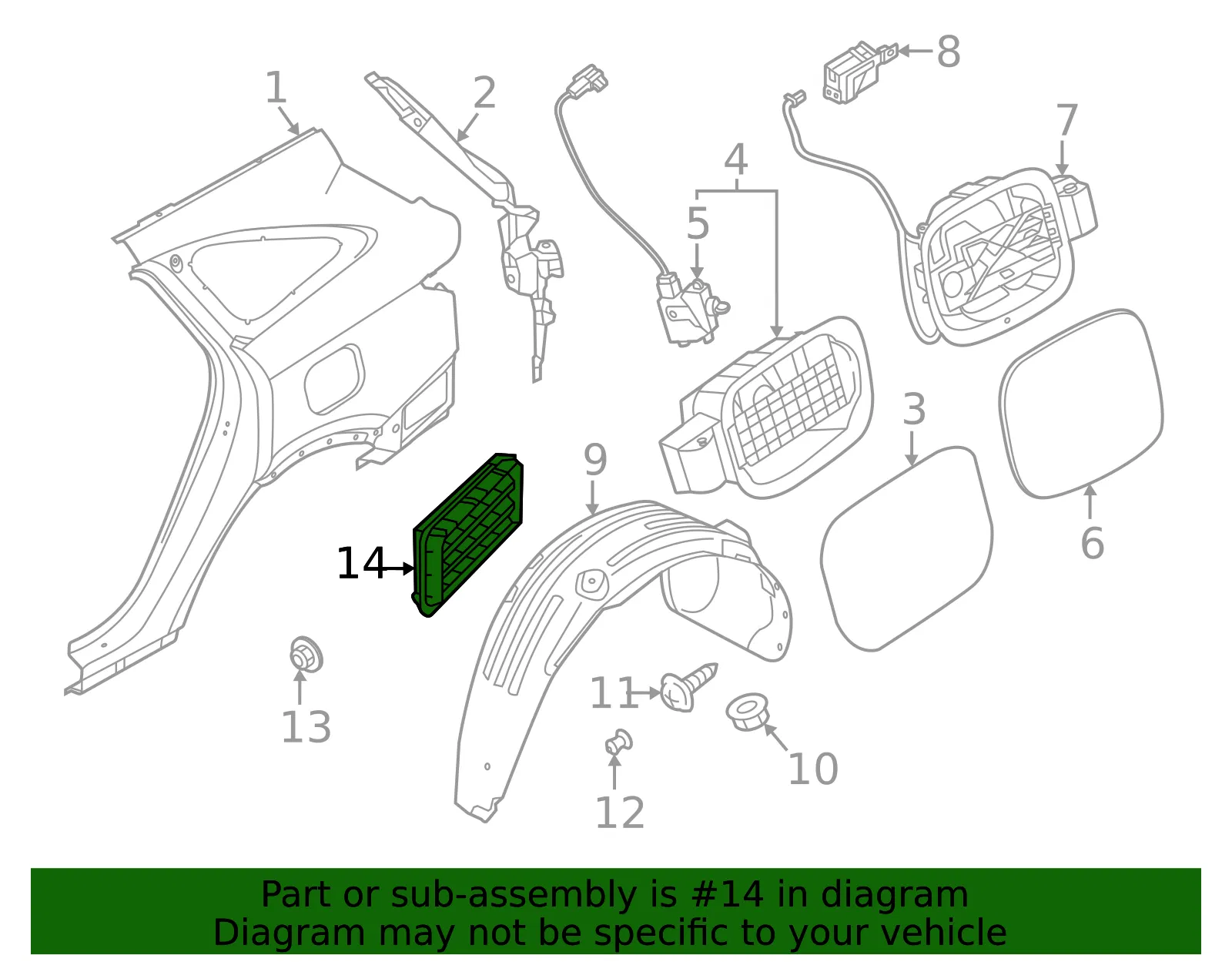 Pressure Vent - Kia (97510-P2000) - view 2