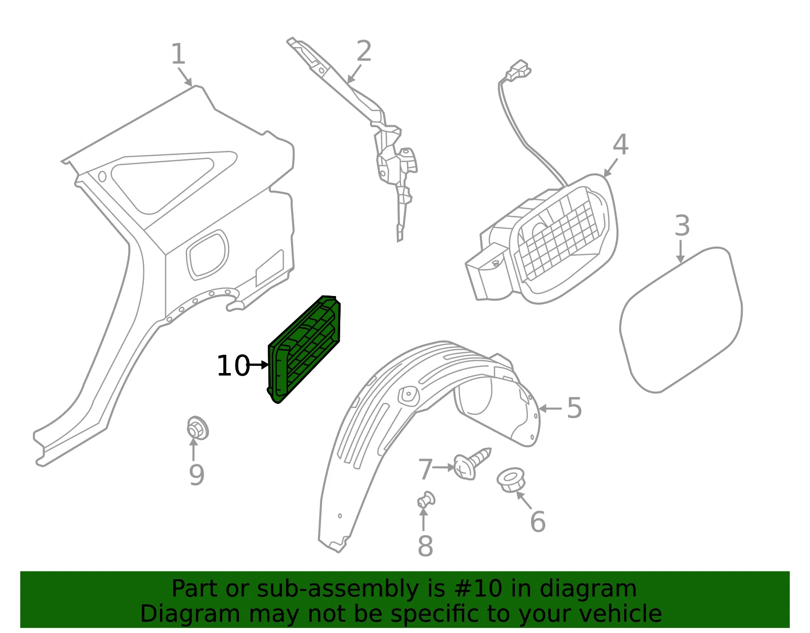 Pressure Vent - Kia (97510-P2100) - view 3