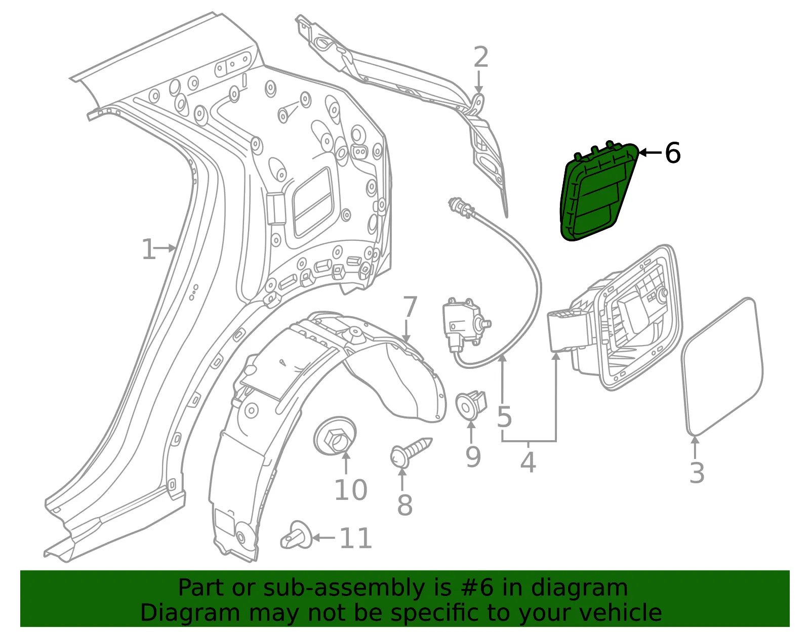 Pressure Vent - Kia (97525-AT000) - view 2