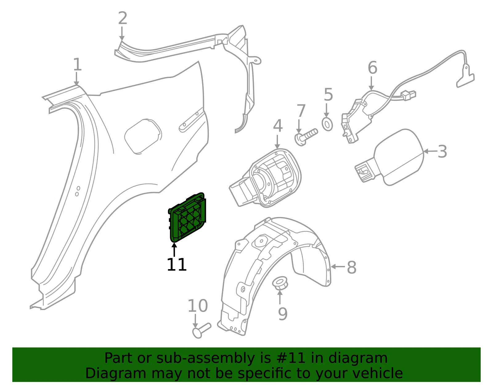 Pressure Vent - Kia (97535-J5000) - view 2