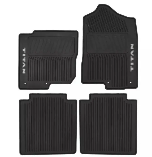 All-Season Floor Mats (Rubber / 4-piece / Black) - Nissan (999E1-W4000) - view 2