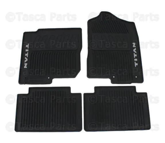 All-Season Floor Mats (Rubber / 4-piece / Black) - Nissan (999E1-W5000)