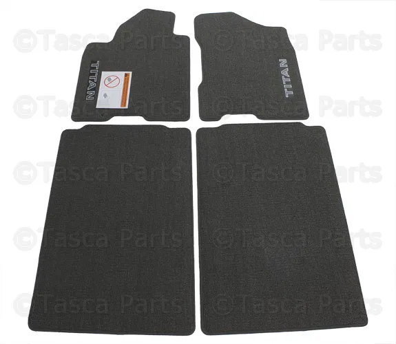Floor Mats - Carpeted (4) - Crew Cab Gray - Nissan (999E2-WQ101GY)
