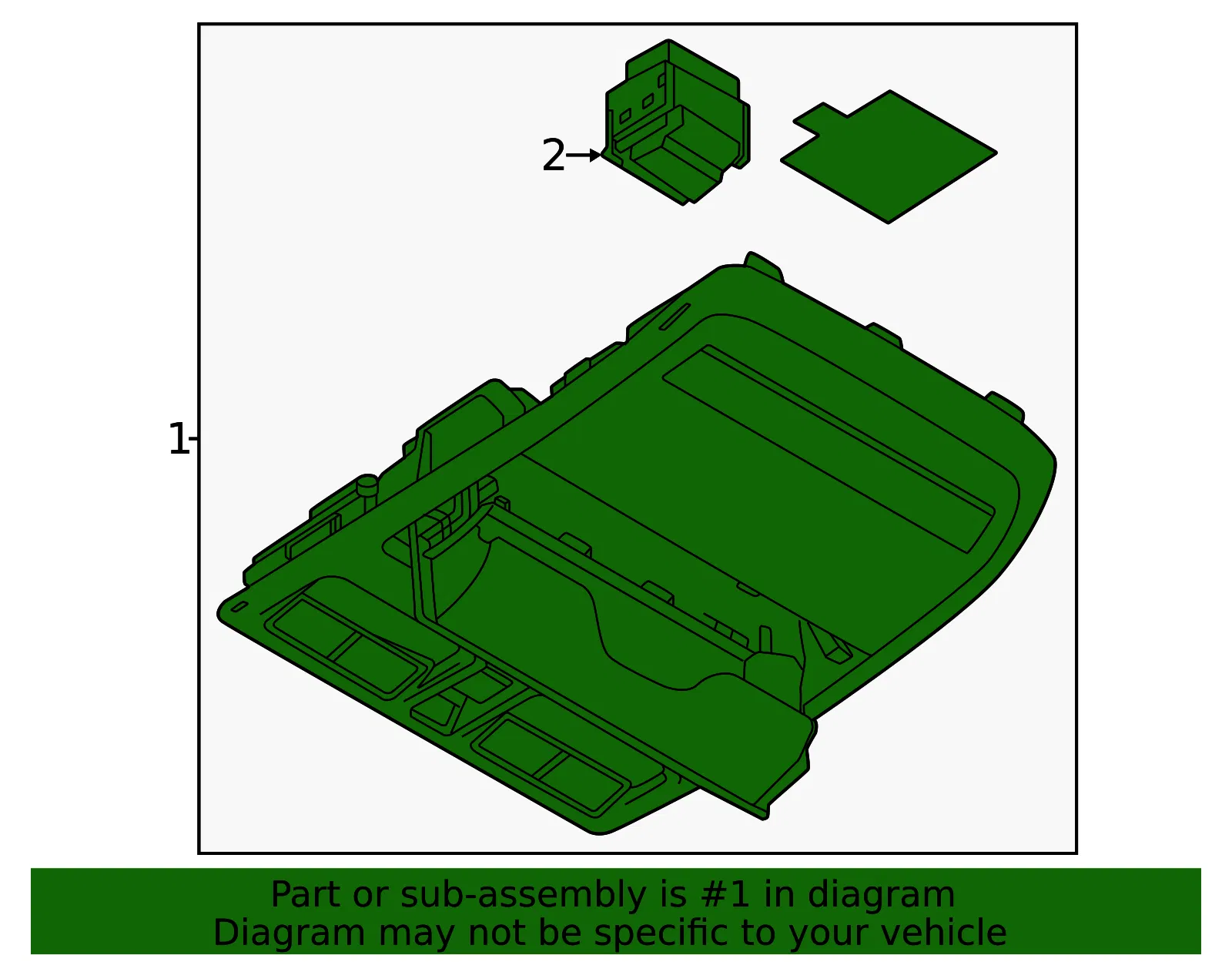 Overhead Console - Mazda (B1T6-69-97YA-75) - view 2