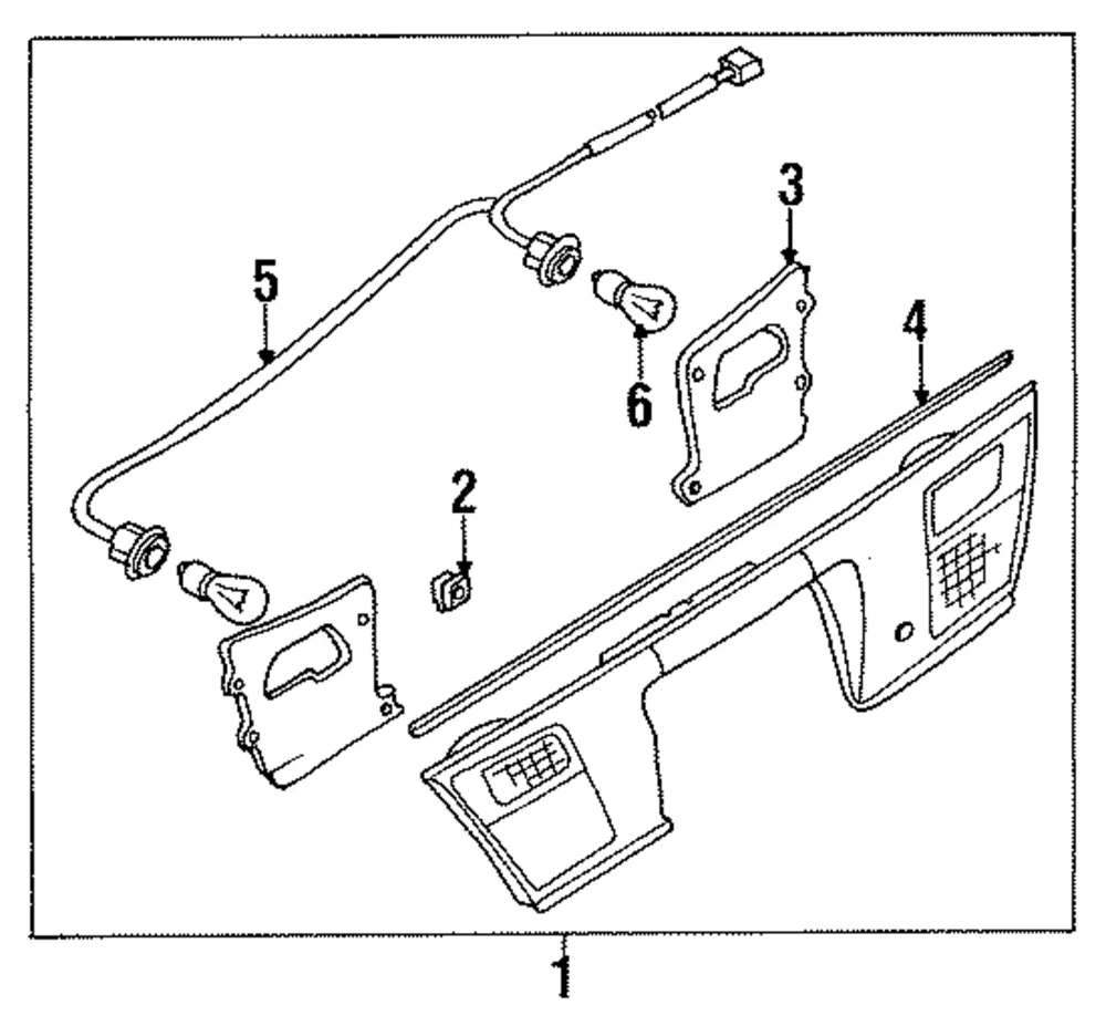Finisher Rear - MAZDA (B21H50850B)