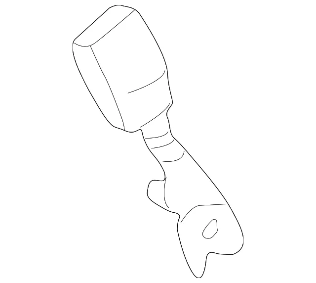 Buckle - Passenger Side (RH) - Mazda (B25D-57-680-66) - view 2