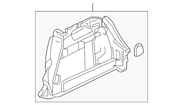 Trim R Trunk  Sde - Passenger Side (RH) - Mazda (B32H-68-850G-02)
