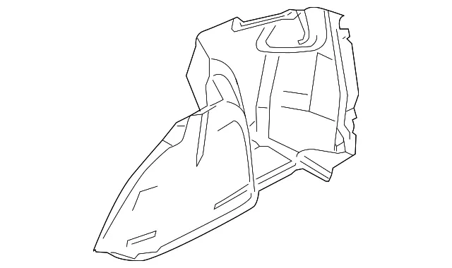 Trunk Side Trim - Passenger Side (RH) - Mazda (B35N-68-850)