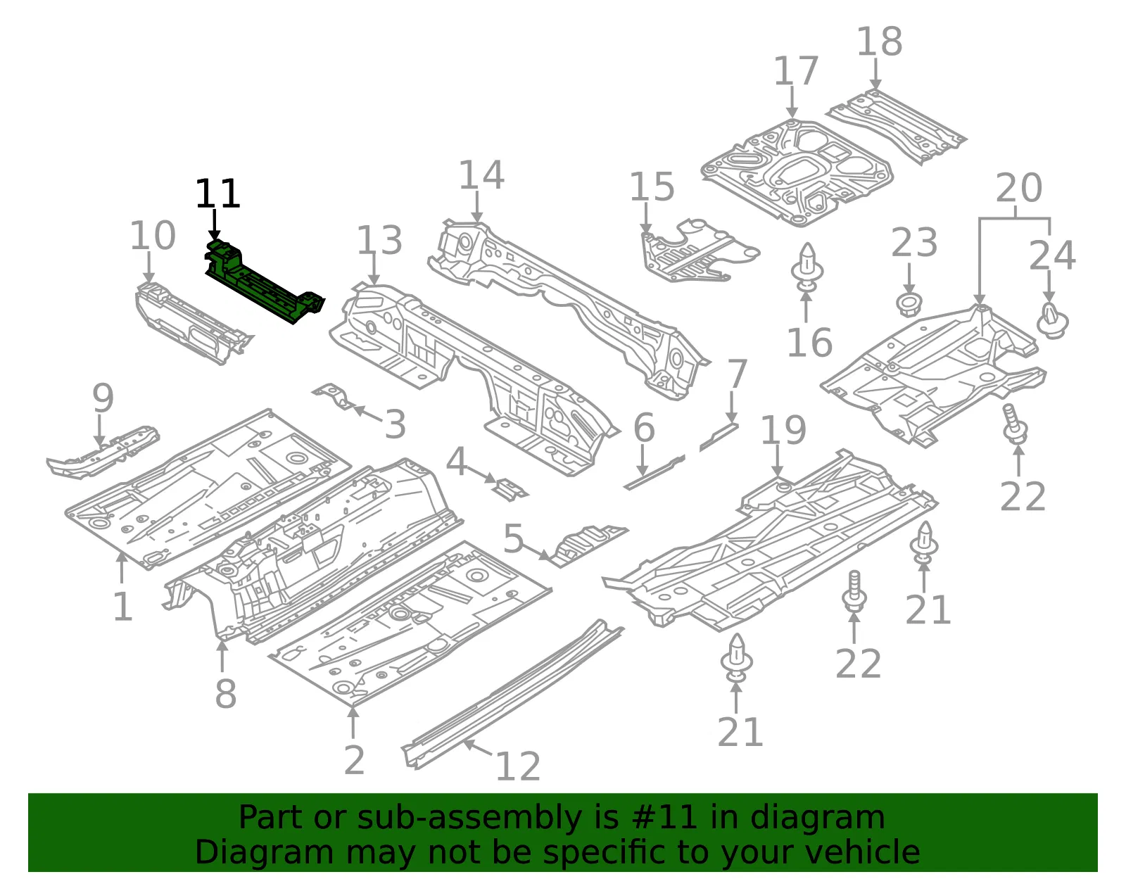 Seat Support - Passenger Side (RH) - Mazda (B45A-53-630A) - view 2