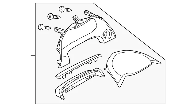 Instrument Panel Trim Panel - Mazda (BADE-55-420-02) - view 2