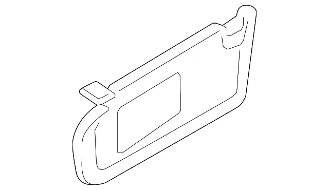Sun-Visor - Passenger Side (RH) - Mazda (BBM2-69-270C-75) - view 2