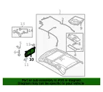 Sun-Visor - Passenger Side (RH) - Mazda (BBM2-69-270C-75) - view 6