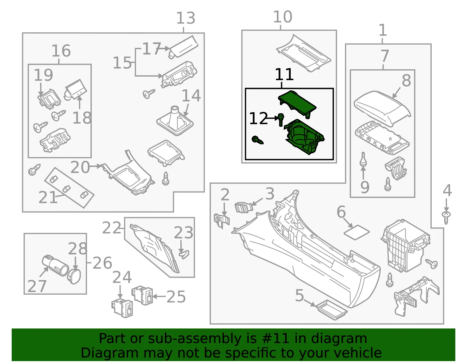 Cup Holder - Mazda (BBM4-64-39XB) - view 3
