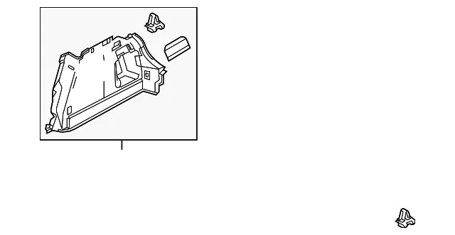 Trunk Side Trim - Passenger Side (RH) - Mazda (BBN9-68-850C-04) - view 2