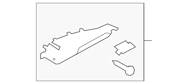 Upper Trim - Driver's Side (LH) - Mazda (BBN9-68-86ZD-02) - view 2