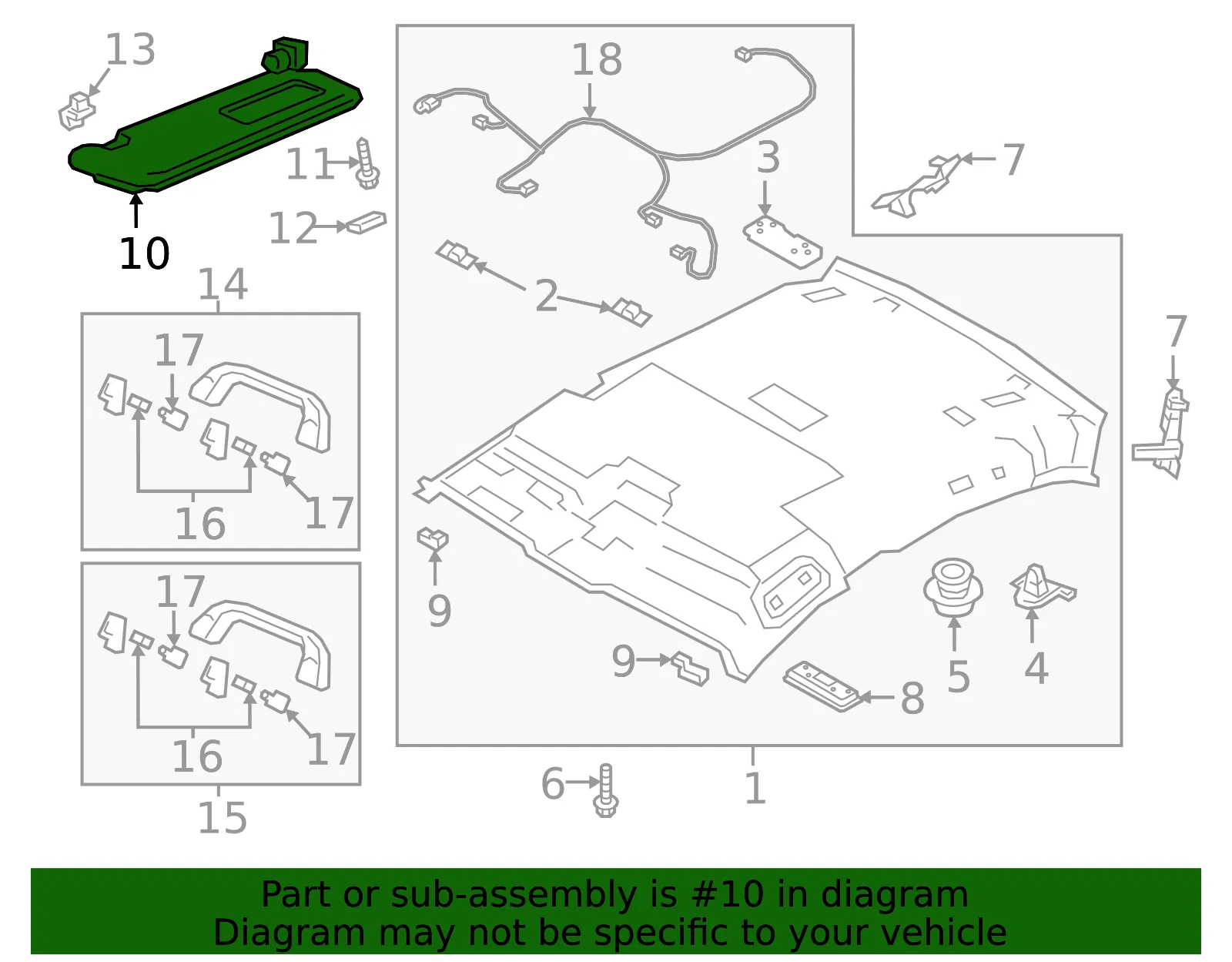 Sun Visor - Mazda (BCJH-69-320E-02) - view 2