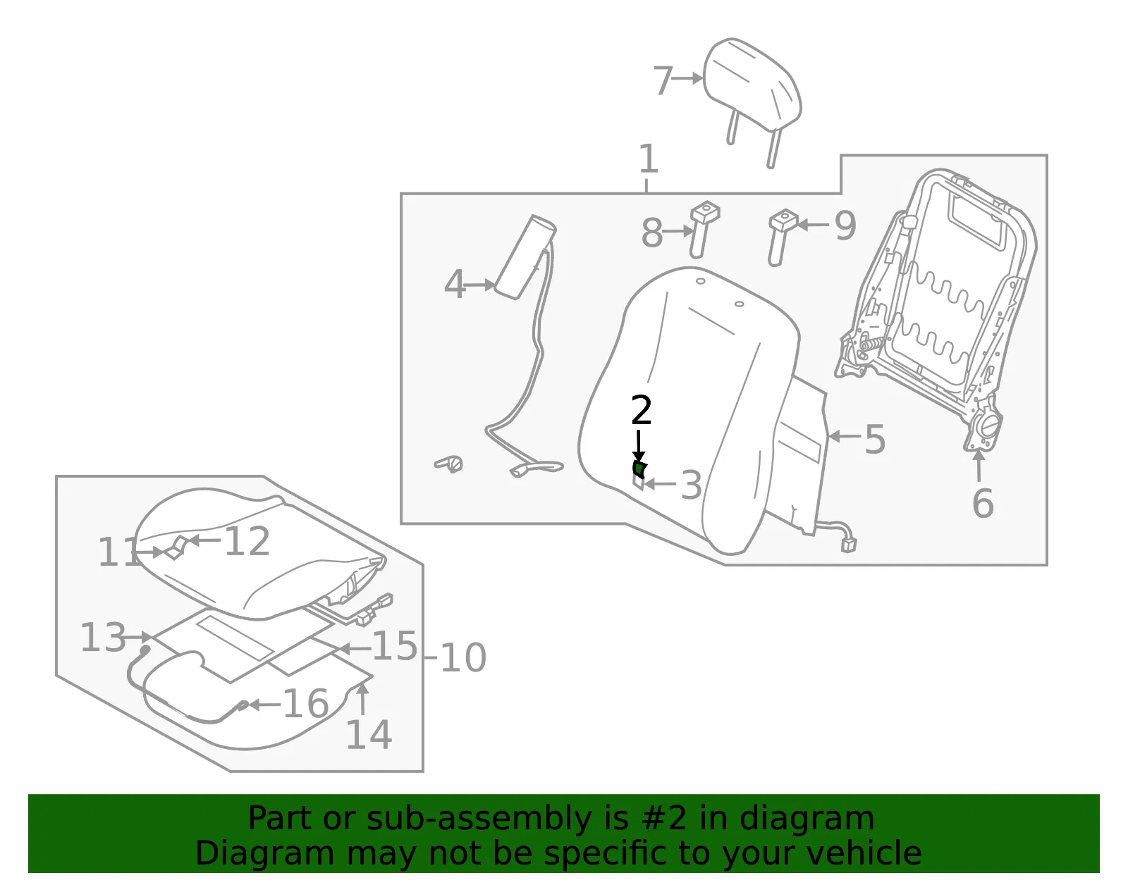 TRIM L SEAT BACK - MAZDA (BCN78818135) - view 2