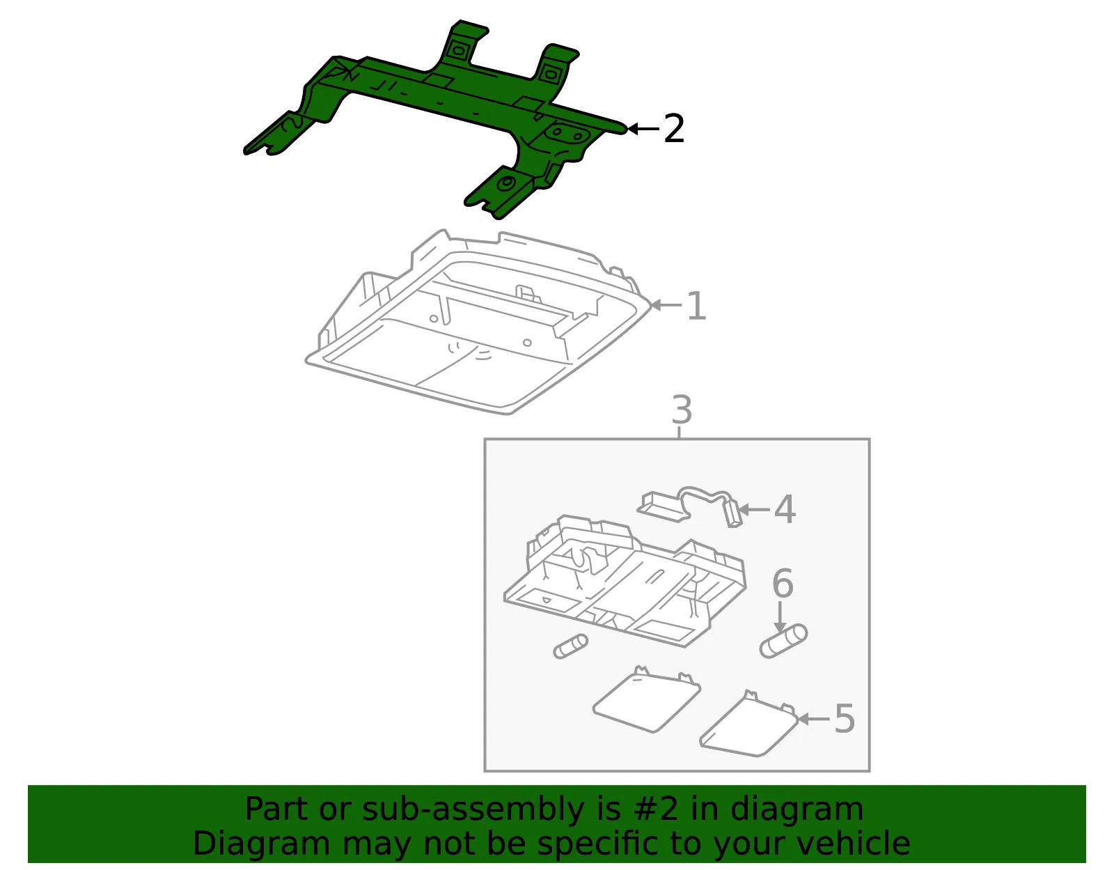 Console Bracket - Mazda (BCN8-69-98X) - view 3