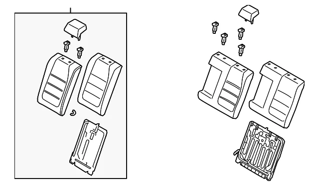 Seat Back Assembly - Mazda (BFRG-57-400-27)