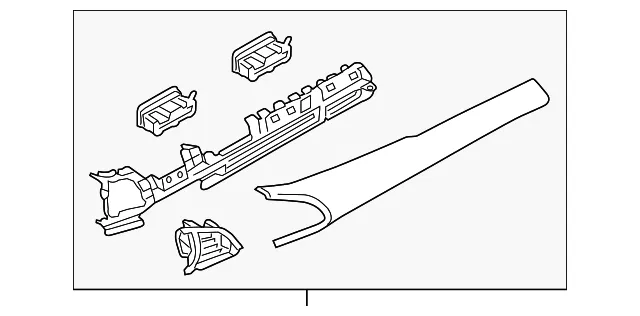 Instrument Panel Trim Panel - Mazda (BHPD-55-150-04)