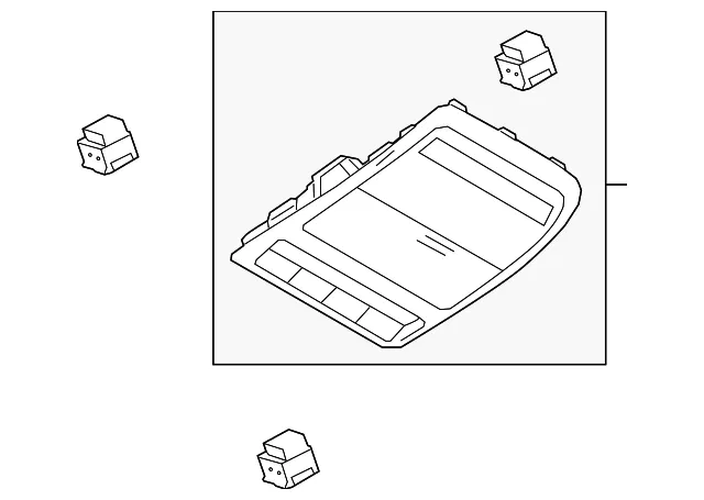 Overhead Console - Mazda (BHRC-69-97YA-02)