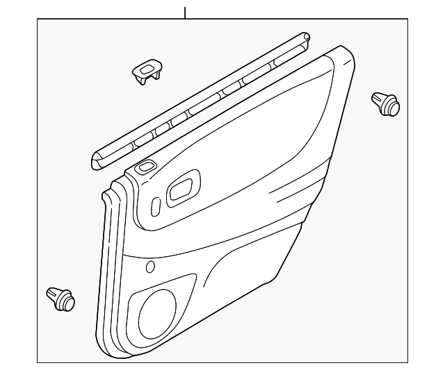 Trim Panel Assembly - Passenger Side (RH) - Mazda (BJ0J-68-520J-90)