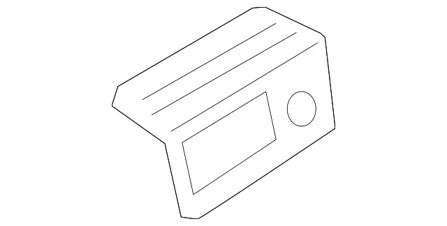 Audio Auxiliary Jack Trim Plate - Mazda (BJEM-64-4A1)