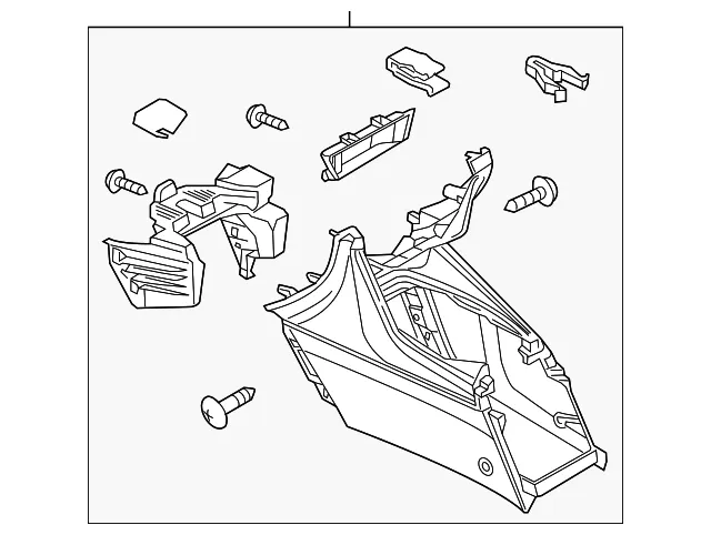 Center Console - Mazda (BJS7-64-320D-02) - view 2
