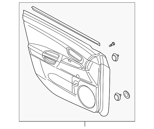 Trim Panel Assembly - Driver's Side (LH) - Mazda (BN8G-68-45YN-02)