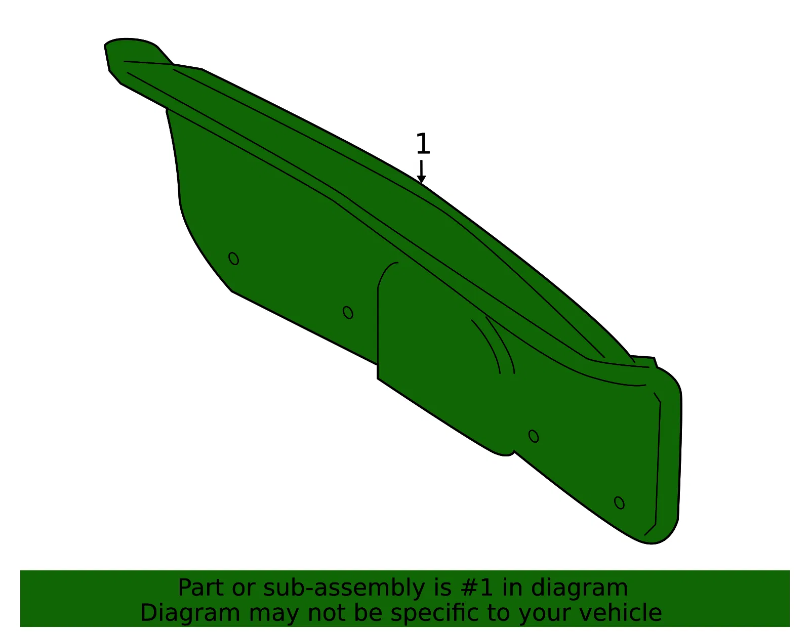Trunk Lid Trim - Mazda (BN8P-68-8W1A) - view 3