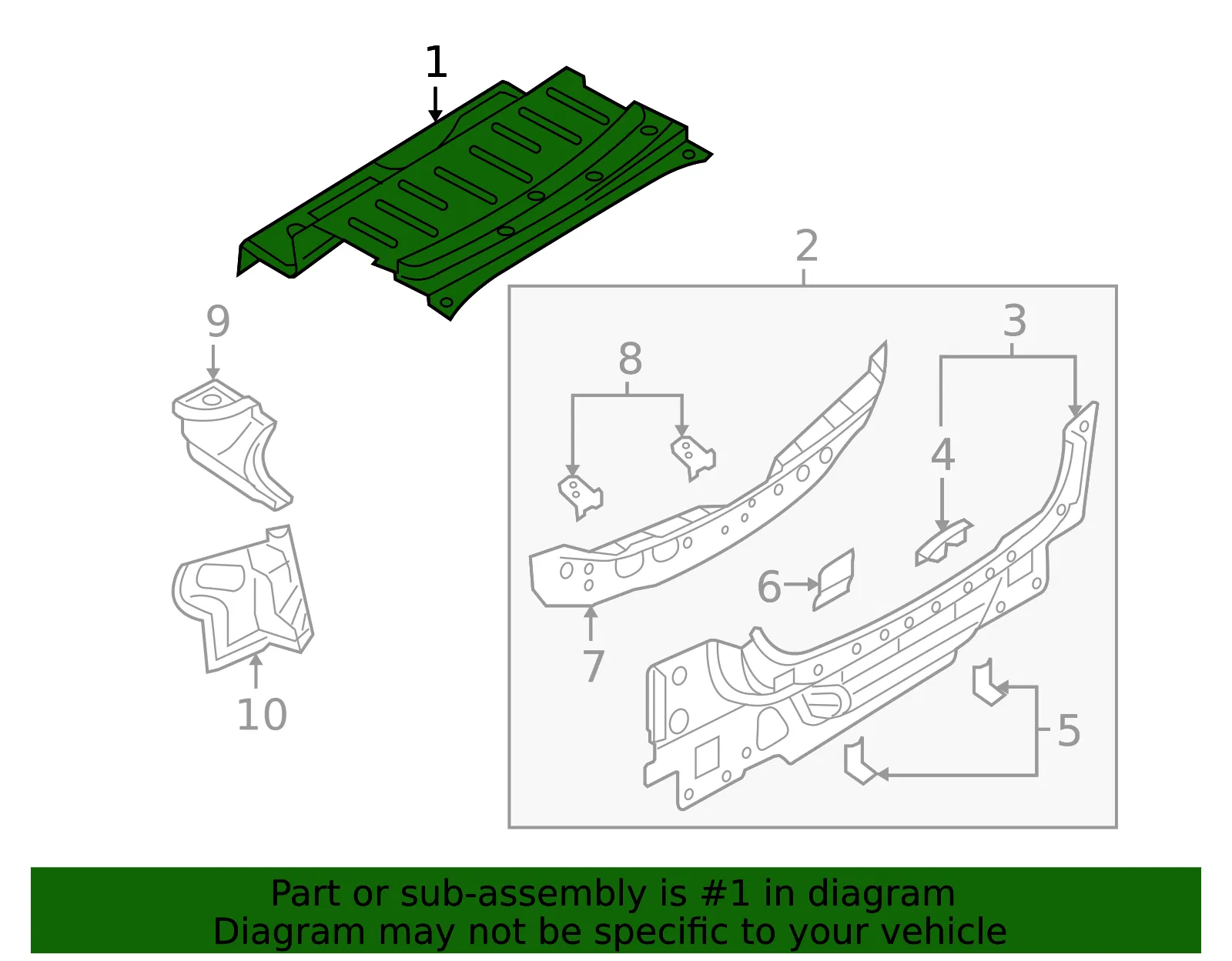 Tray Package - MAZDA (BN8V70500E) - view 2