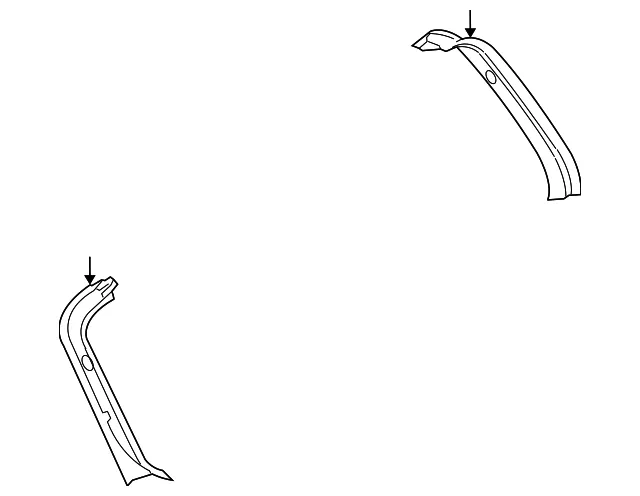 Side Trim - Driver's Side (LH) - Mazda (BP4K-68-950E-02) - view 2