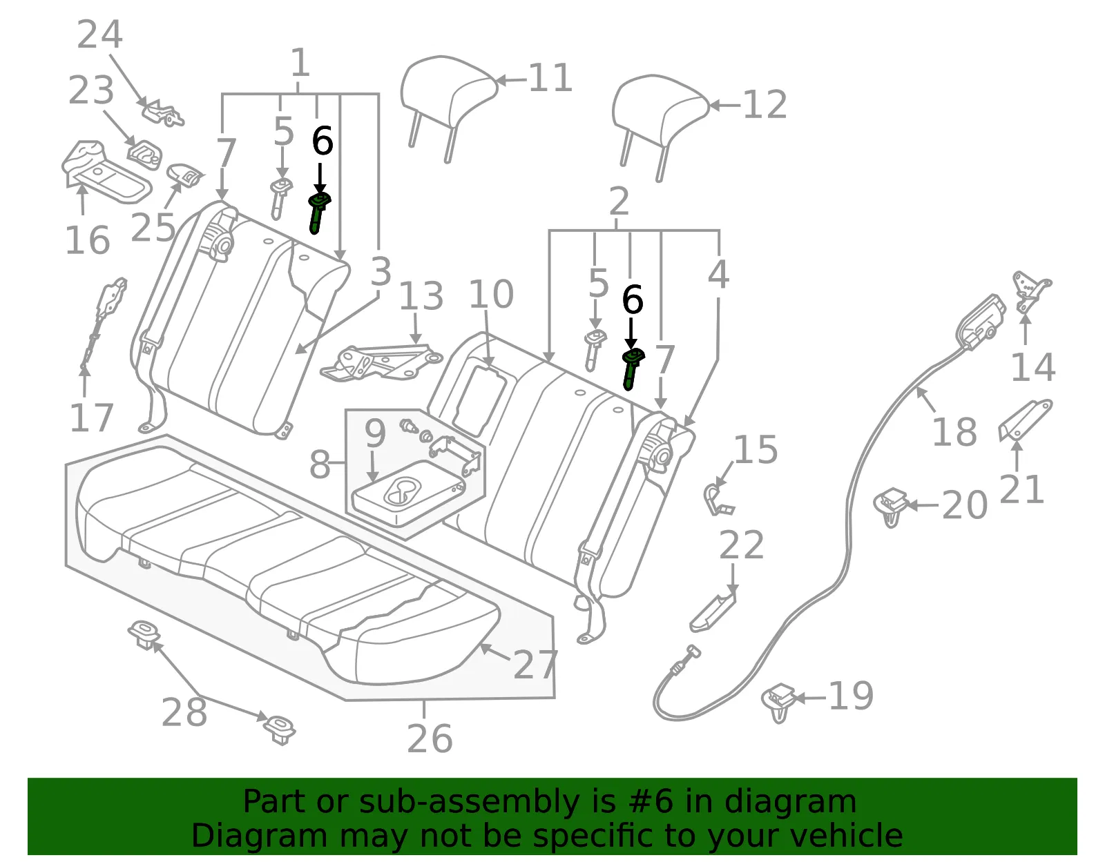 Headrest Guide - Mazda (BP4K-88-1G8-02) - view 3