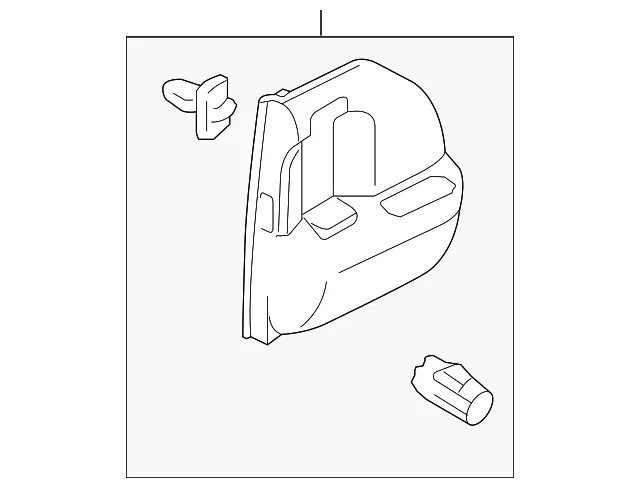 Side Trim Panel - Passenger Side (RH) - Mazda (C235-68-58YC-02)