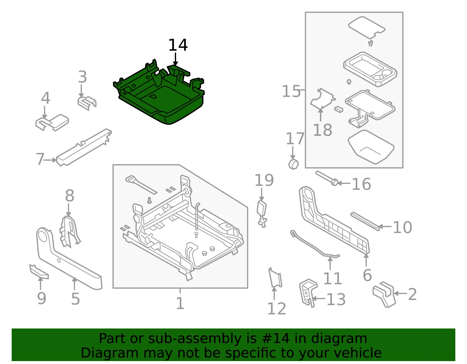 TRAY SEAT - MAZDA (C245881F0A34) - view 2