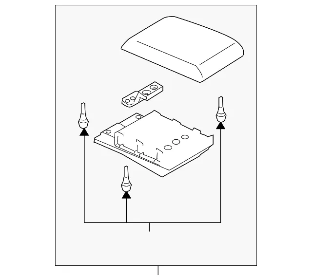 LID CONSOLE - MAZDA (CC2964450B34)