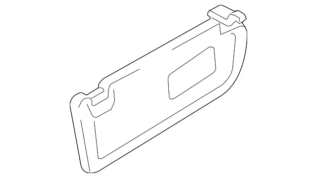 Sun-Visor - Passenger Side (RH) - Mazda (CC43-69-270D-75) - view 2