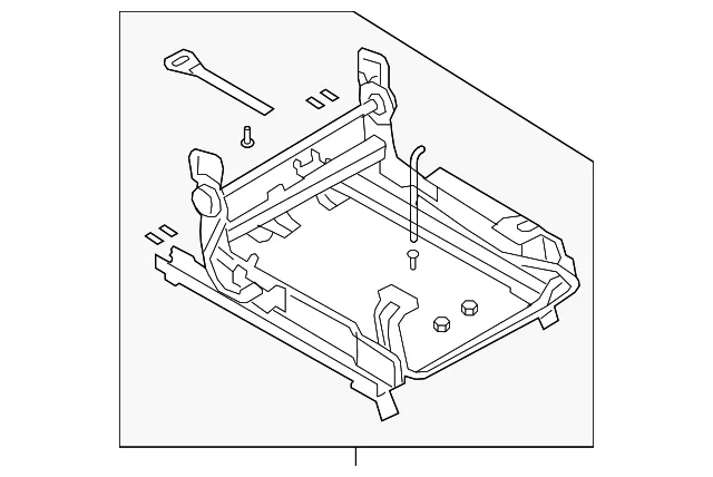 Seat Track - Passenger Side (RH) - Mazda (CC43-88-96X-02)
