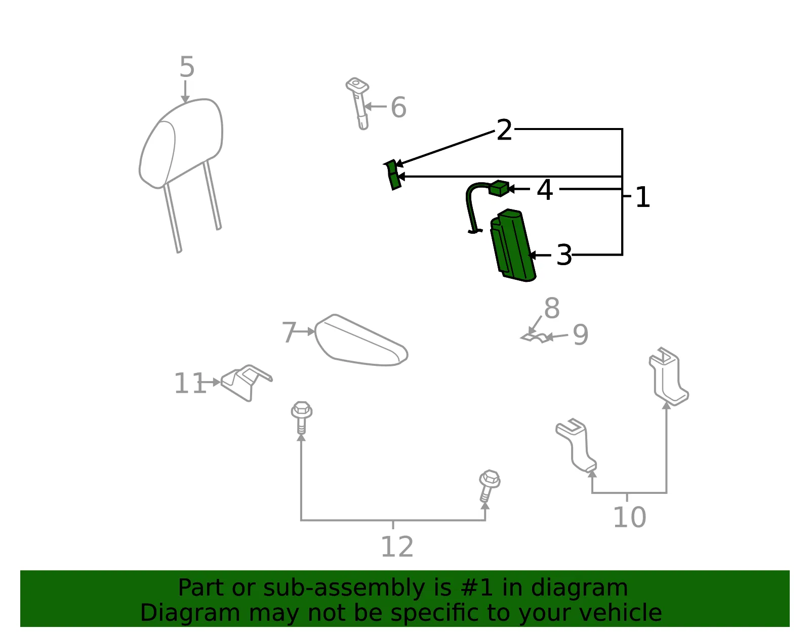 Seat Back Assembly - Passenger Side (RH) - Mazda (CC99-88-130B-02) - view 2