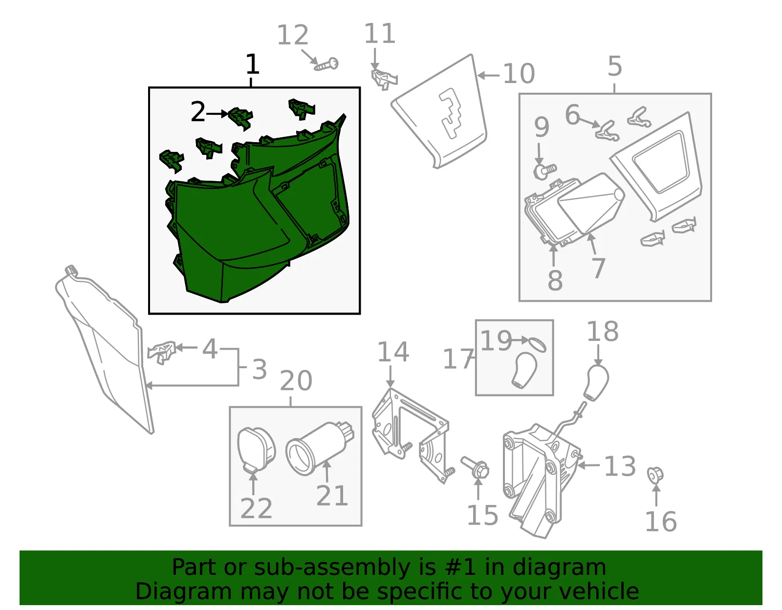 Console Front - MAZDA (CD8564320B34) - view 2