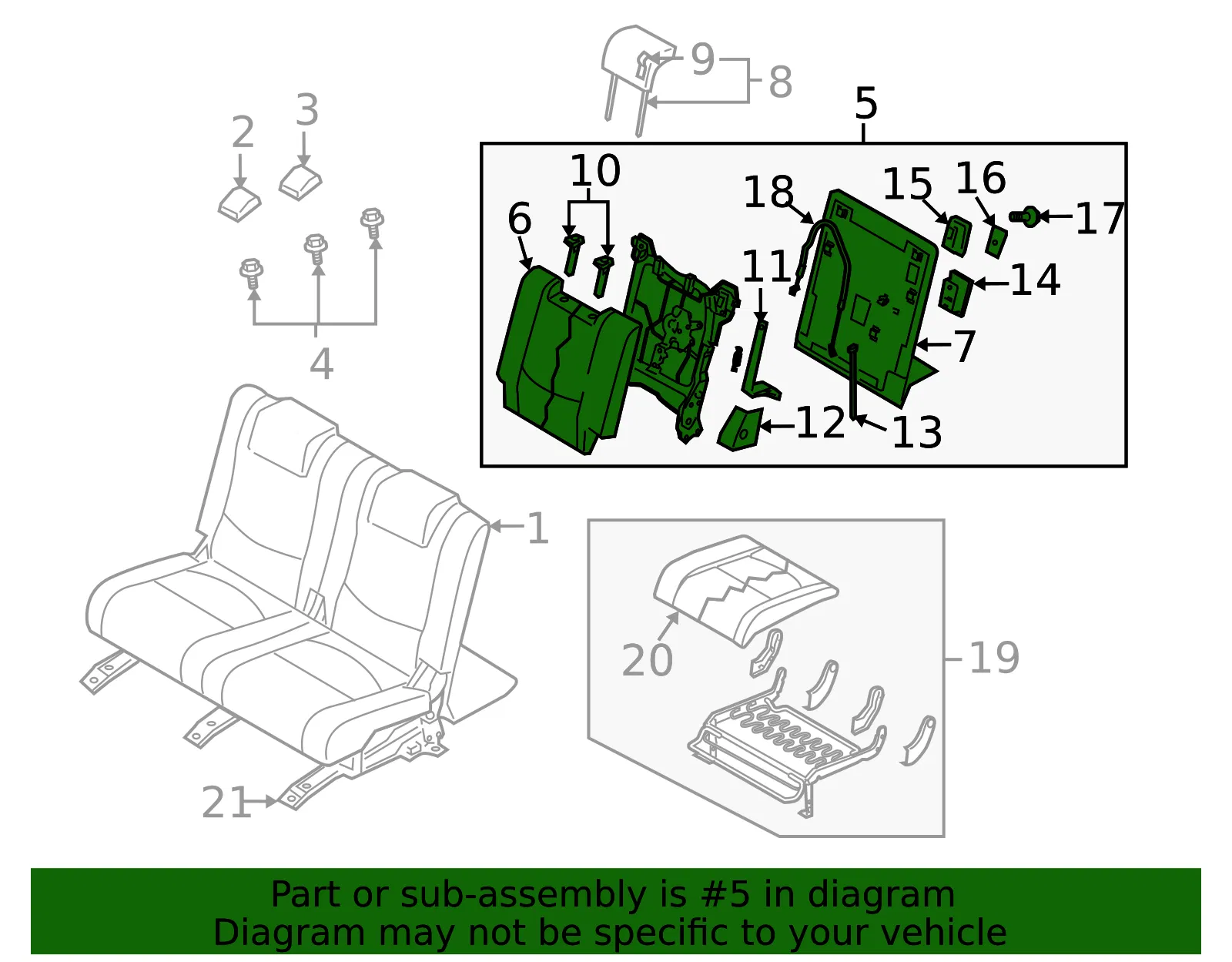 BACK RR SEAT - MAZDA (CE5188330D02) - view 2