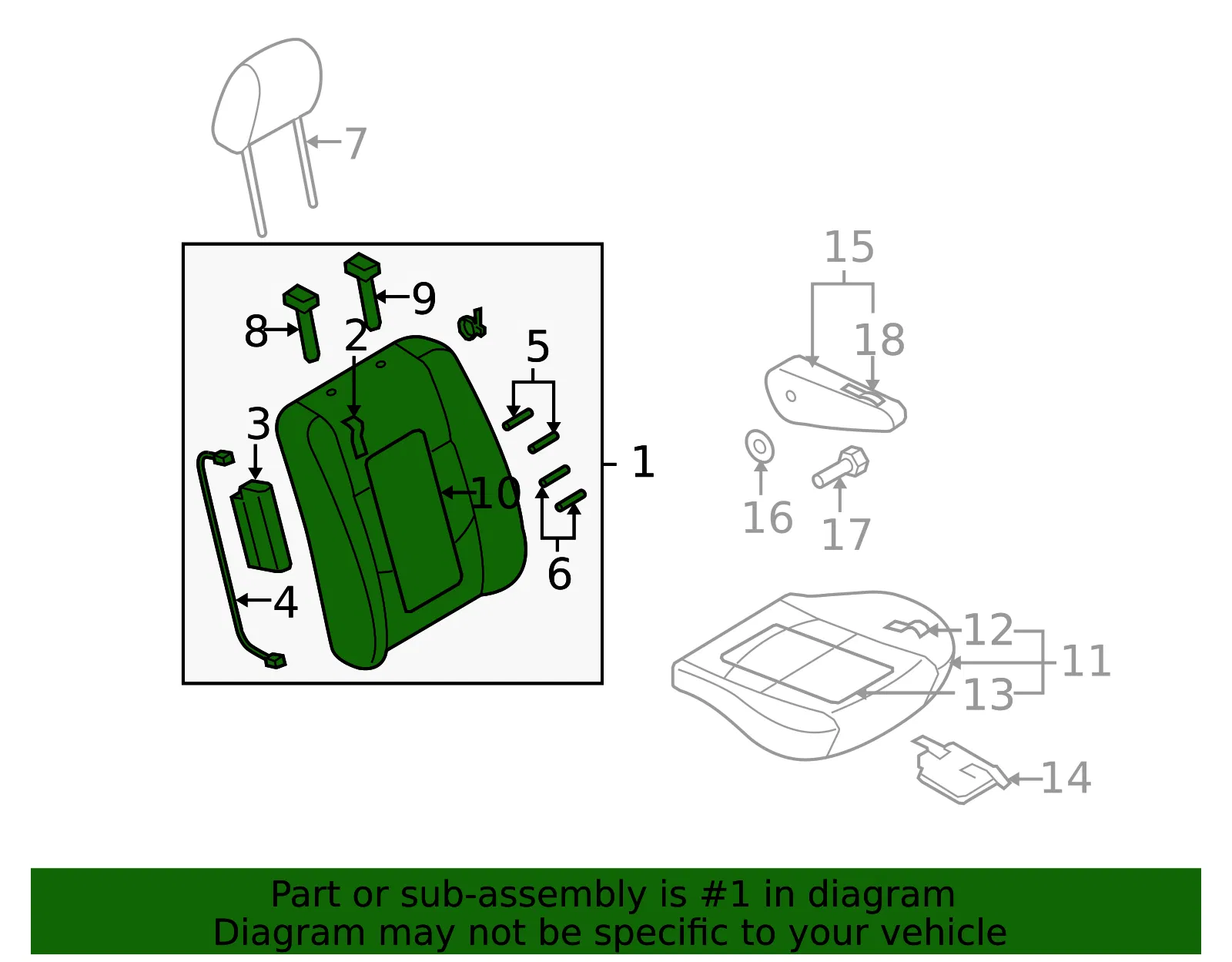 BACK R FRONT SEAT - MAZDA (CE5388130A34) - view 2