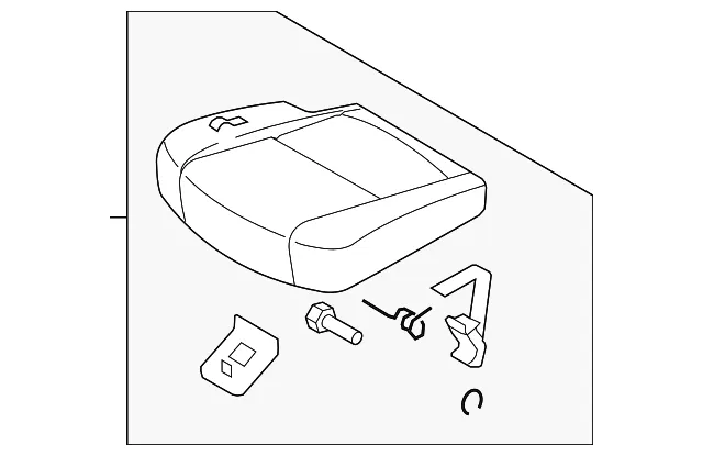 CUSHION L REAR SEAT - MAZDA (CE5388260B02)