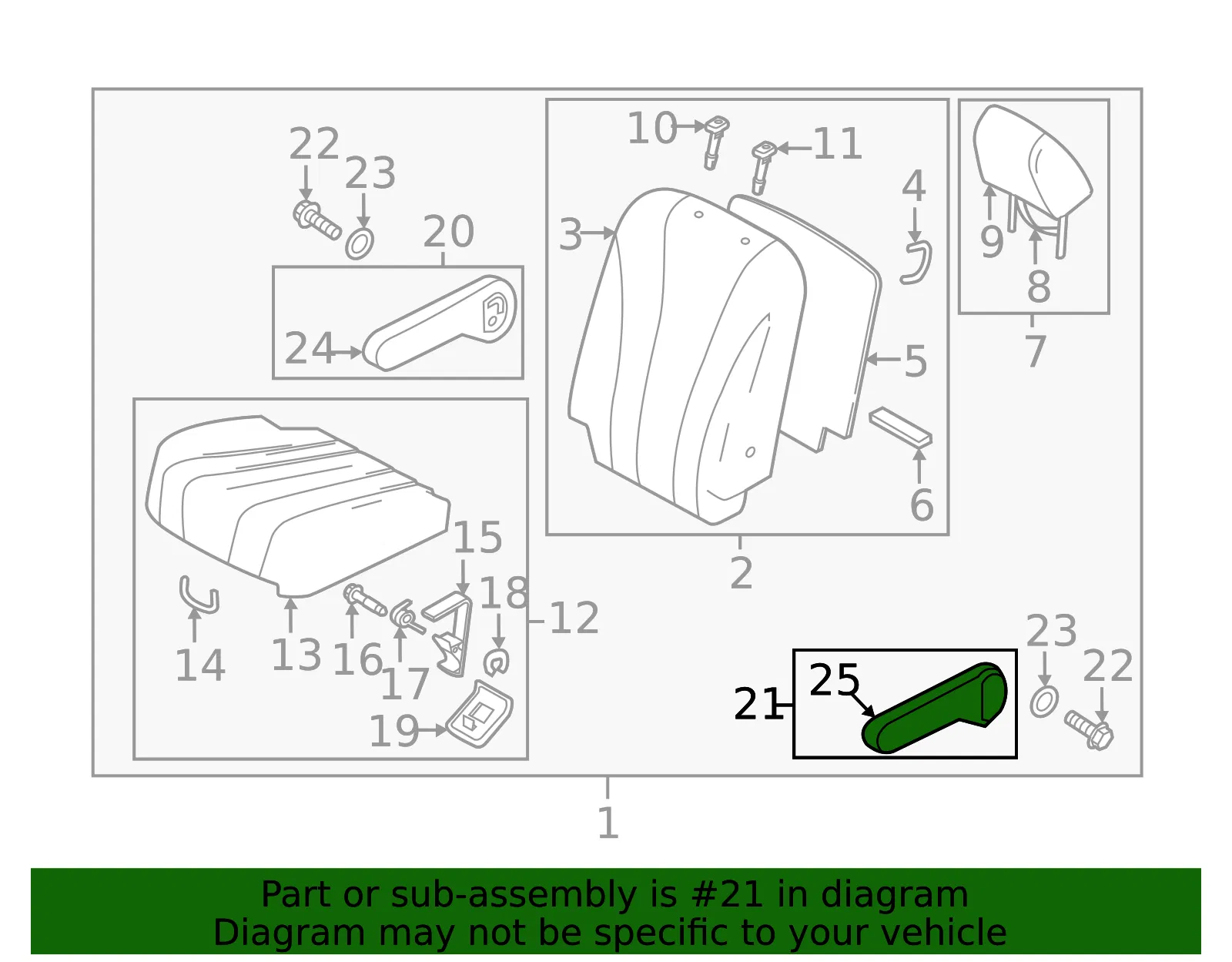 Armrest - Passenger Side (RH) - Mazda (CG27-88-2D0-02) - view 2