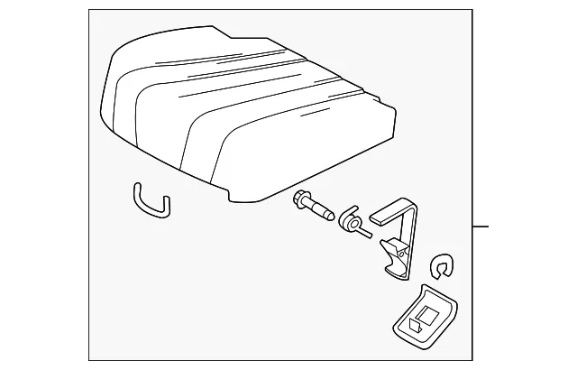 Seat Cushion - Driver's Side (LH) - Mazda (CG36-88-260-34)