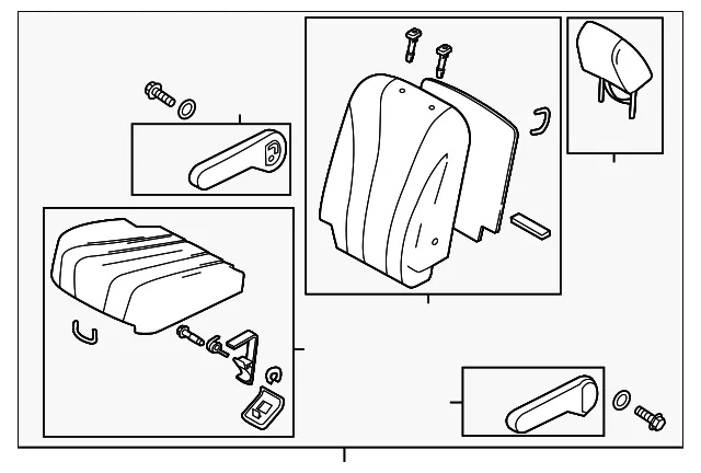 Seat Assembly - Driver's Side (LH) - Mazda (CG39-57-25XB-02)