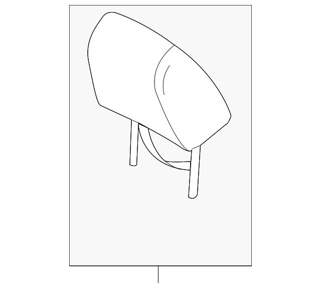 Headrest - Driver's Side (LH) - Mazda (CG39-88-290A-02)