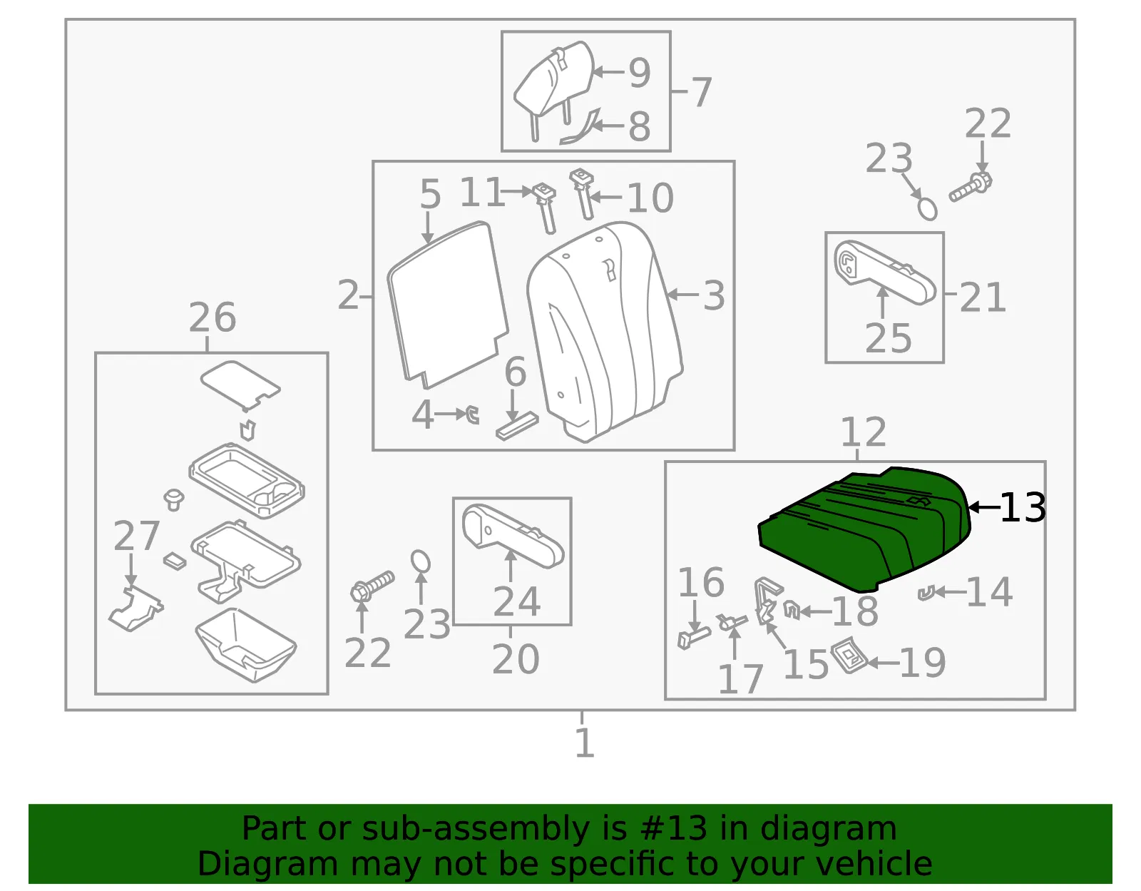 Cushion Cover - Passenger Side (RH) - Mazda (CG77-88-211-02) - view 2