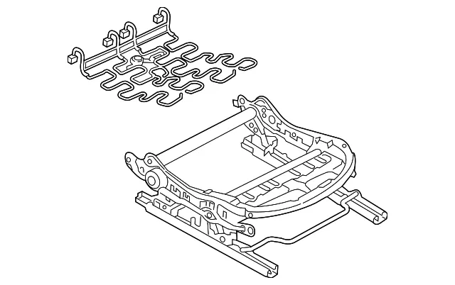 Seat Frame - Passenger Side (RH) - Mazda (D09T-88-A00A)