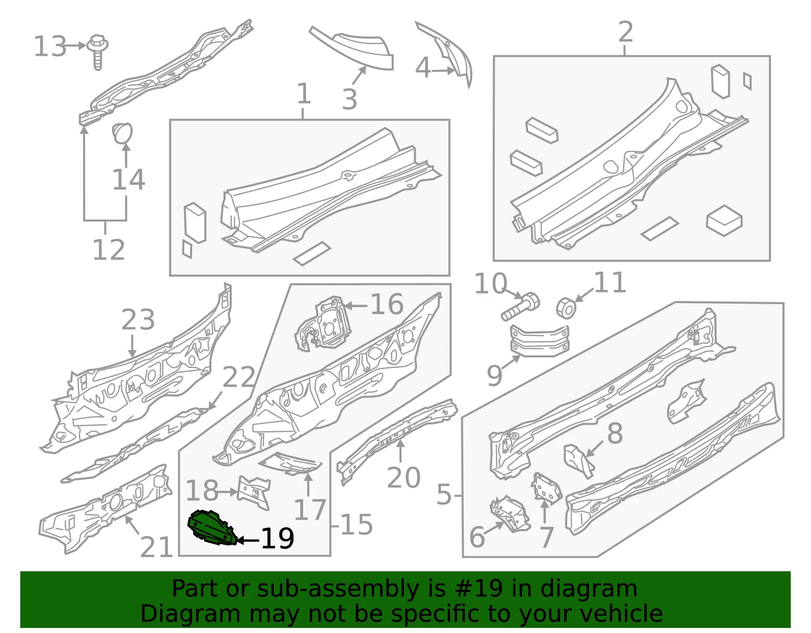 Dash Panel Side Bracket - Passenger Side (RH) - Mazda (D651-53-42XB) - view 2